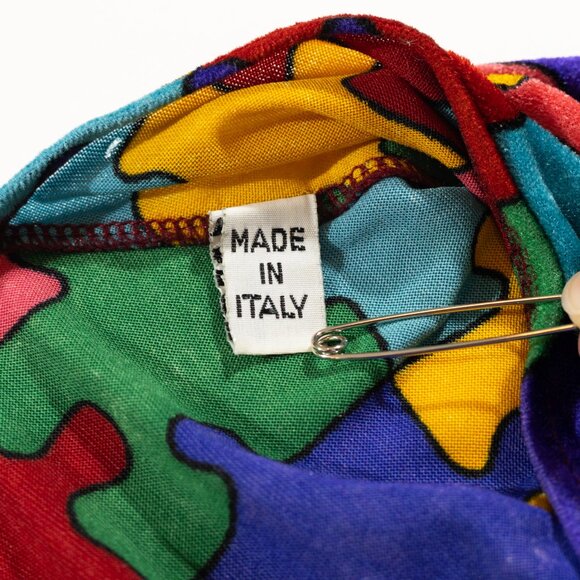 Moschino Cheap and Chic puzzle piece velvet bodysuit - Picture 7 of 7